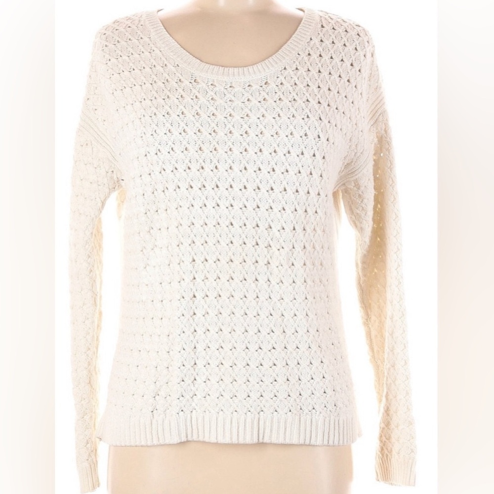 Old Navy White Knitted Sweater